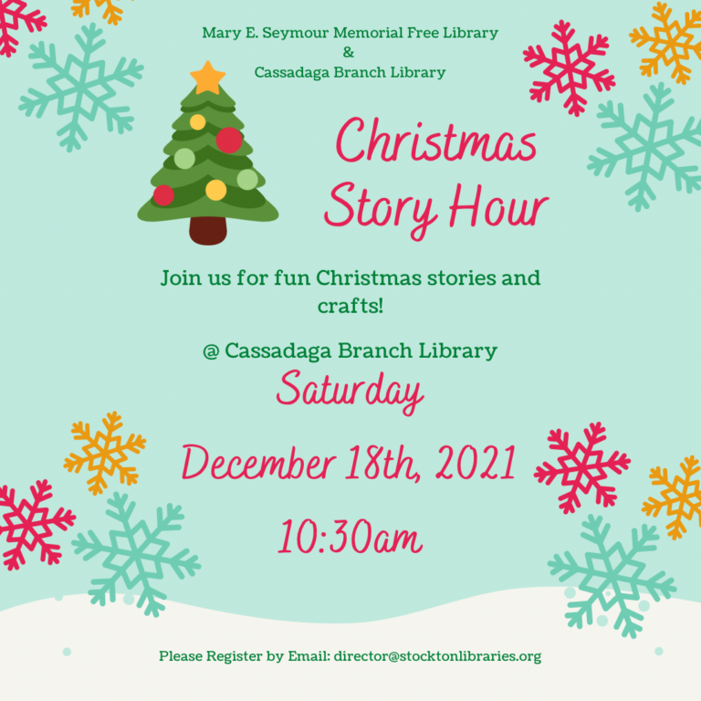 Don’t forget our Christmas Story Hour!